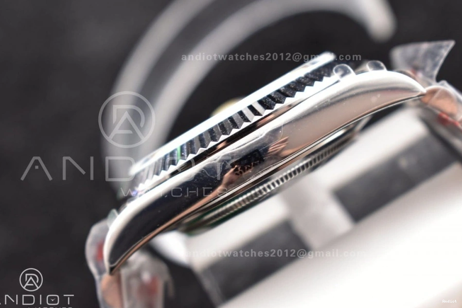 on Blue Dial V2 A3255 Arabic President Steel Markers Bracelet Iced GMF 904L DayDate SS 40 0511